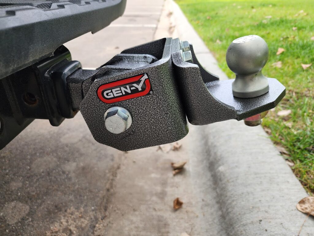 Gen Y Glyder hitch on a Tacoma overlanding outdoors