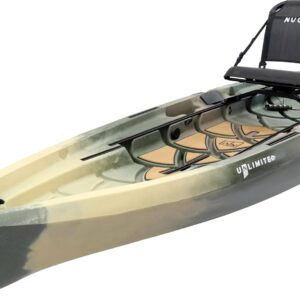 NuCanoe Unlimited 2025 Army Camo Kayak - Fishing, Hunting, and Backcountry Adventure Kayak